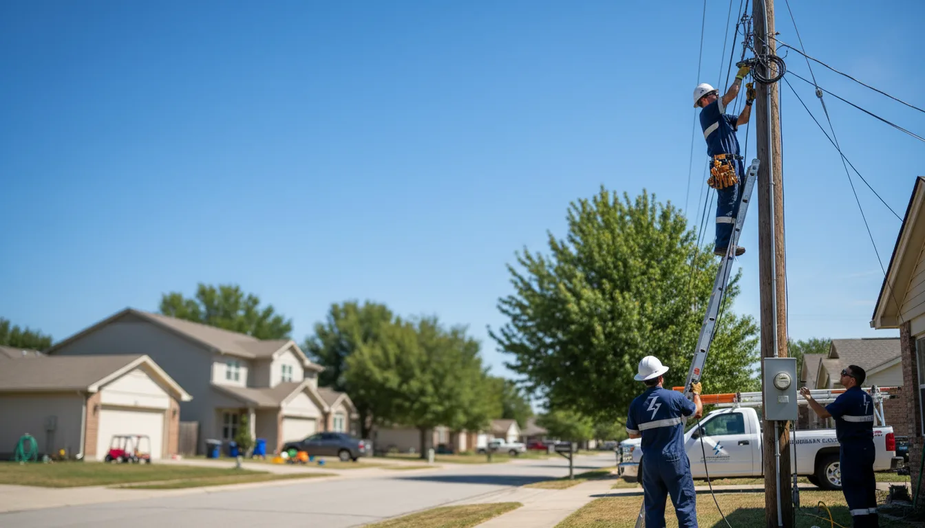 Residential electrician providing installation services in Moore, ID